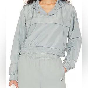 Alo Yoga International Anorak Hoodie In Cosmic Grey